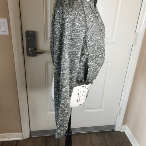 NWOT Worth Zip Front Collarless Crop Jacket Green/Ivory Metallic ~ Size XS - Picture 6 of 8